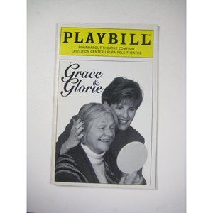 Grace and Glorie Laura Pels Theatre Playbill  August 1996  Estelle Parsons